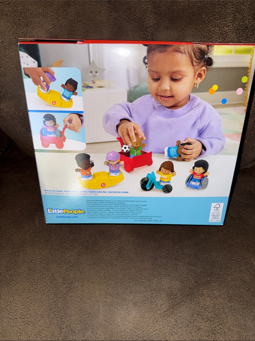 Fisher-Price Little People 6 Figure Pack with trike, wagon, & wheelchair - Picture 2 of 5